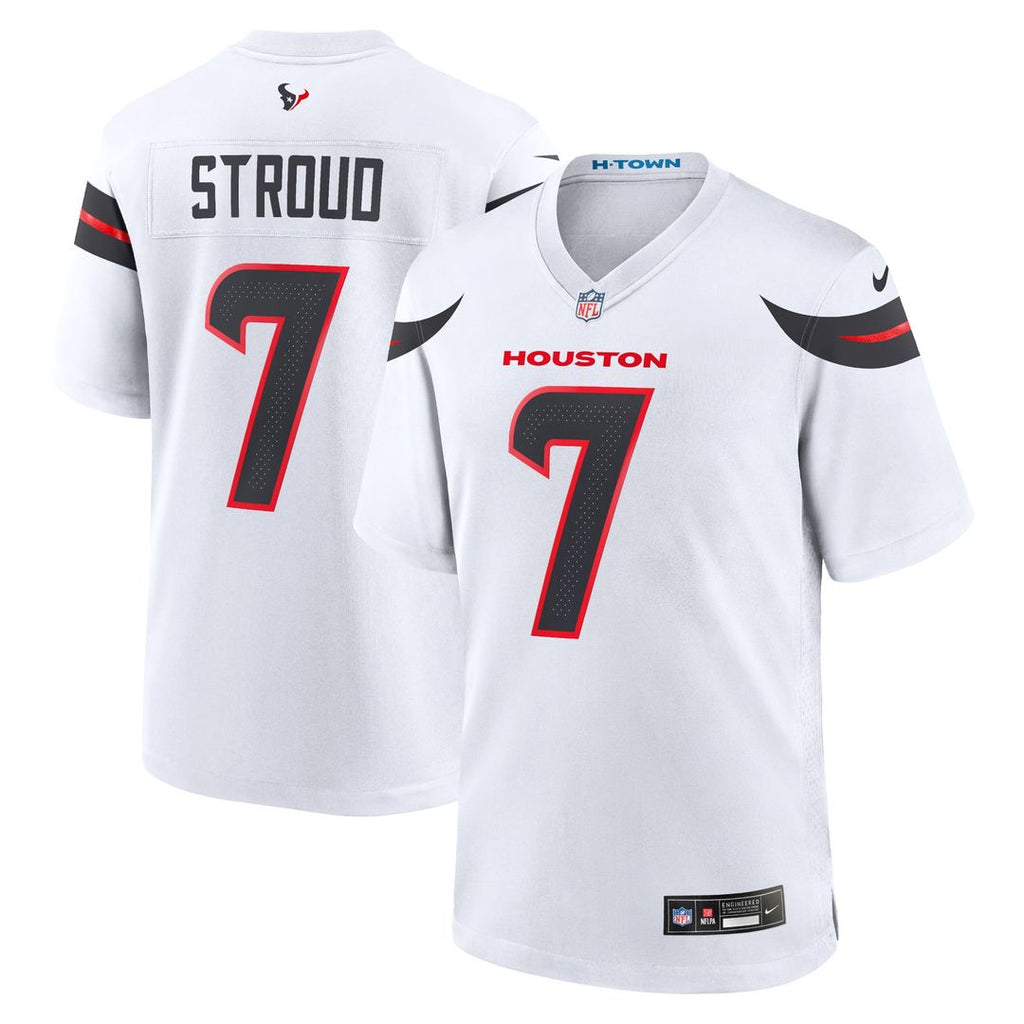 Houston Texans C.J. Stroud Nike White Game Jersey product image 4, provided for visual reference and product detail review
