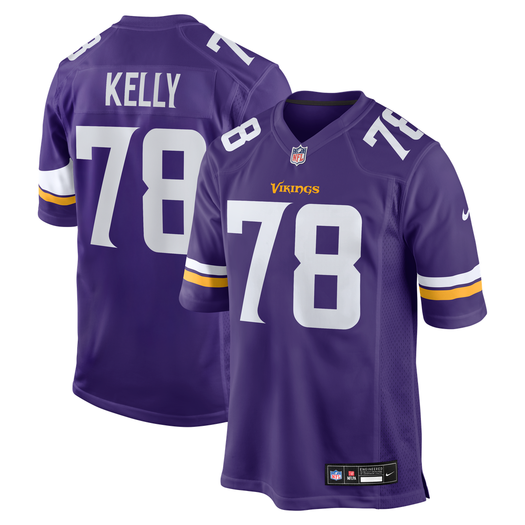 Minnesota Vikings Ryan Kelly Nike Purple Team Game Jersey product image 1, provided for visual reference and product detail