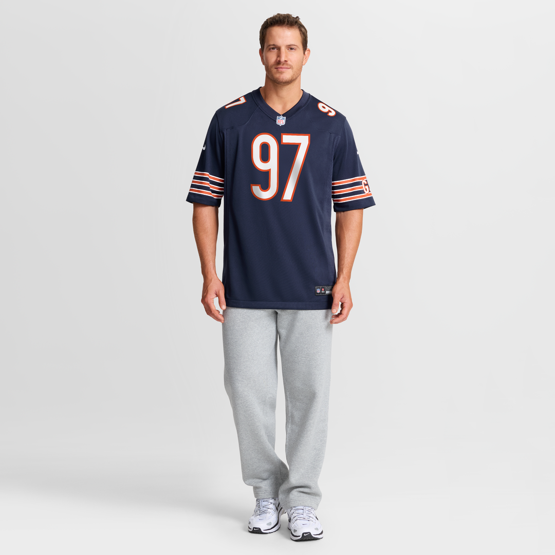 Chicago Bears James Lynch Nike Navy Team Game Jersey product image 4, provided for visual reference and product detail review
