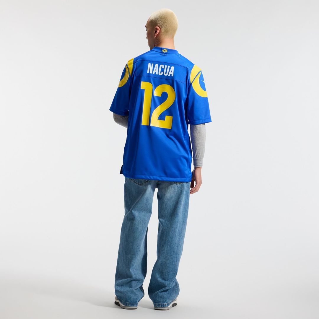 Los Angeles Rams Puka Nacua Nike Royal Team Game Player Jersey product image 5, provided for visual reference and product