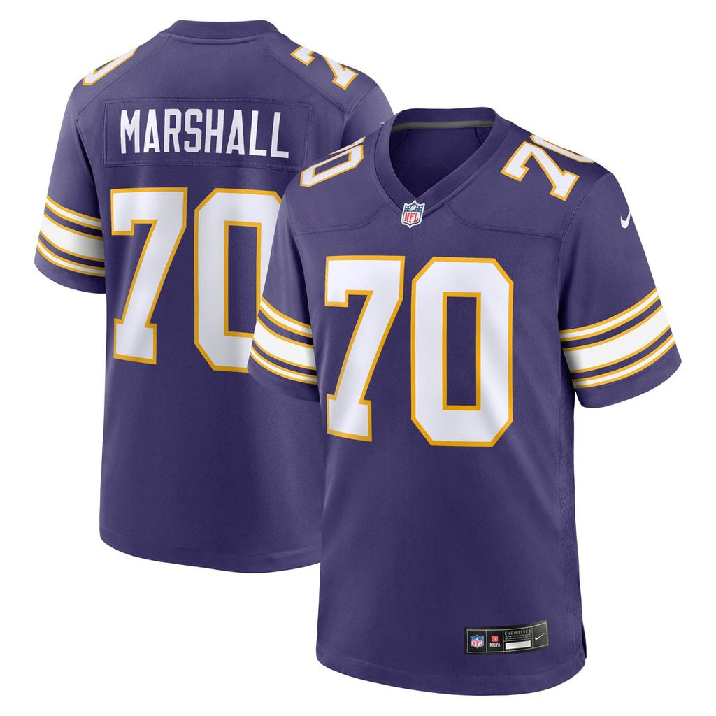 Minnesota Vikings Jim Marshall Nike Purple Retired Player Alternate Game Jersey product image 1, provided for visual