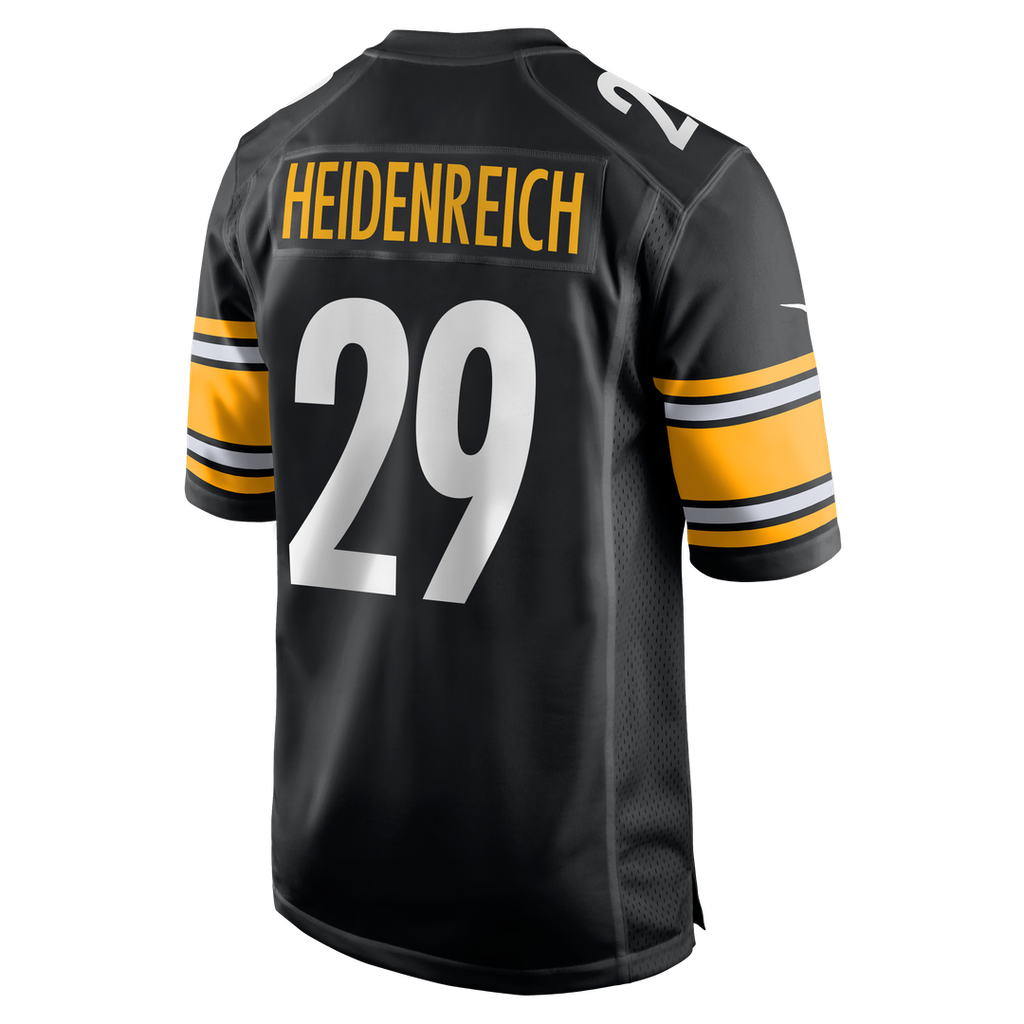 Pittsburgh Steelers Eli Heidenreich Nike Black Team Game Jersey product image 3, provided for visual reference and product