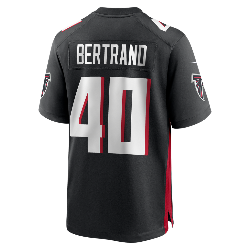 Atlanta Falcons JD Bertrand Nike Black Team Game Jersey product image 3, provided for visual reference and product detail