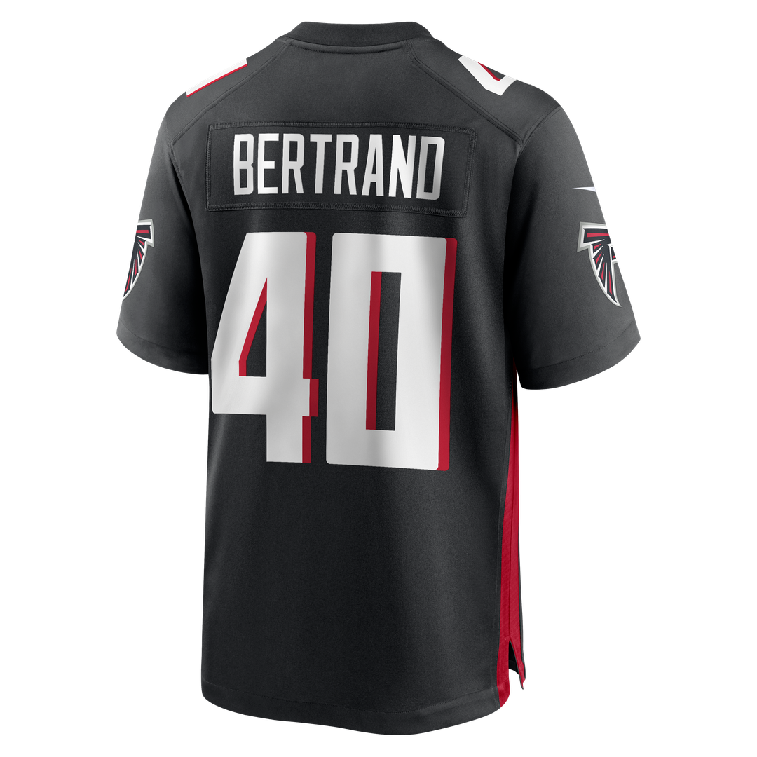 Atlanta Falcons JD Bertrand Nike Black Team Game Jersey product image 3, provided for visual reference and product detail