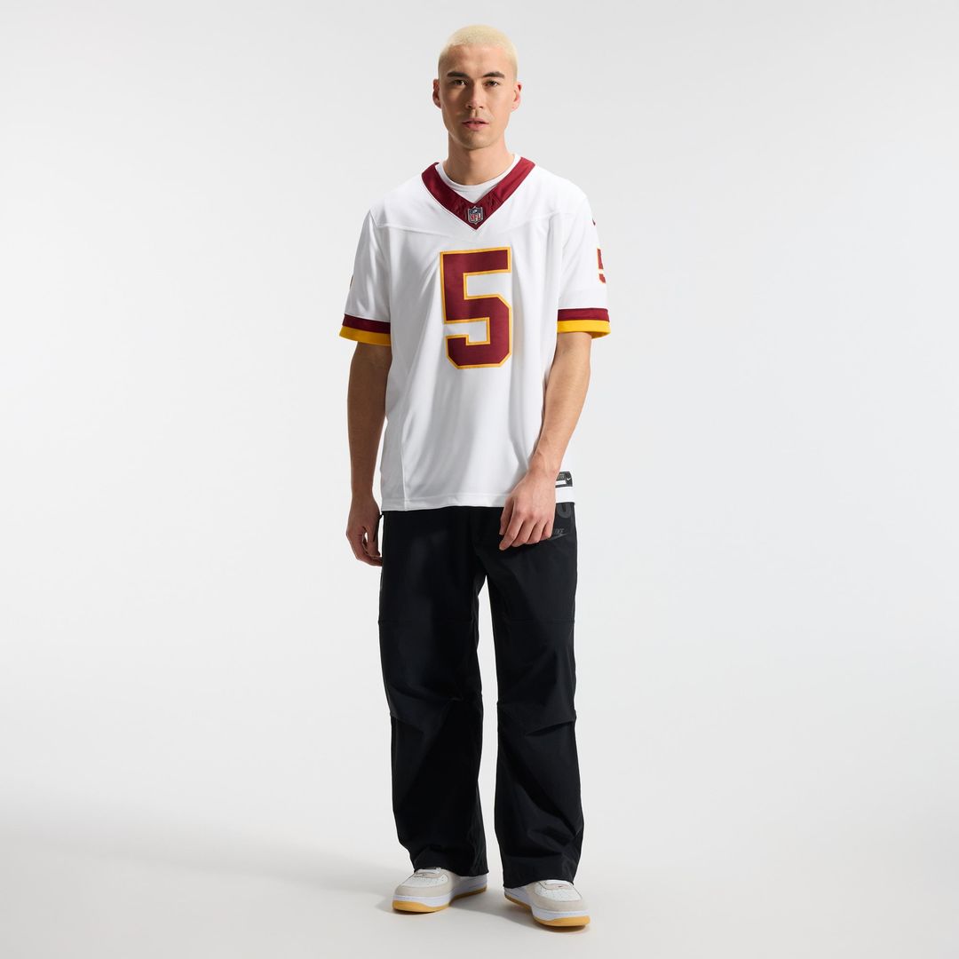 Washington Commanders Jayden Daniels Nike White Vapor F.U.S.E. Stitched Limited Jersey product image 4, provided for visual