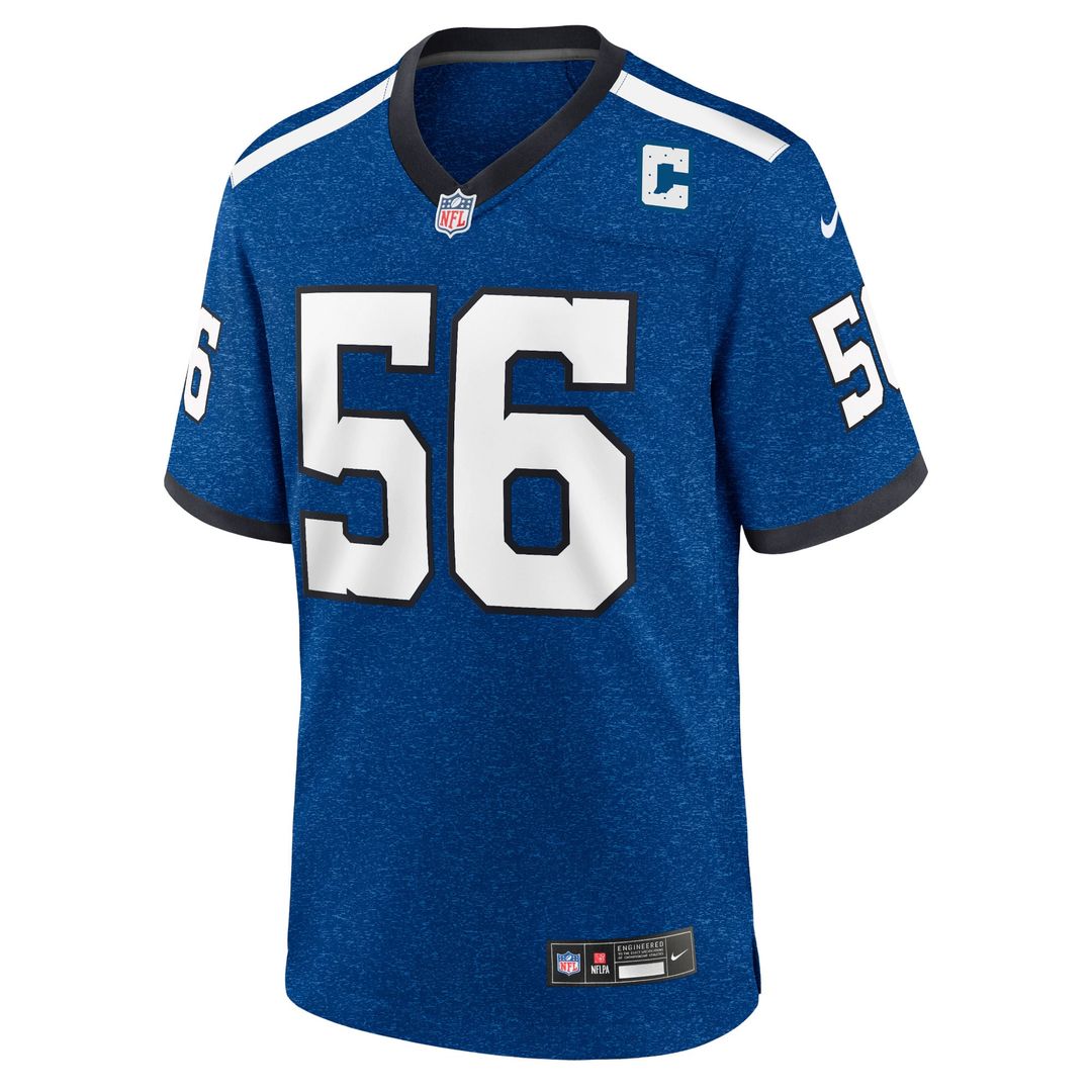 Indianapolis Colts Quenton Nelson Nike Royal Indiana Nights Alternate Game Jersey product image 2, provided for visual