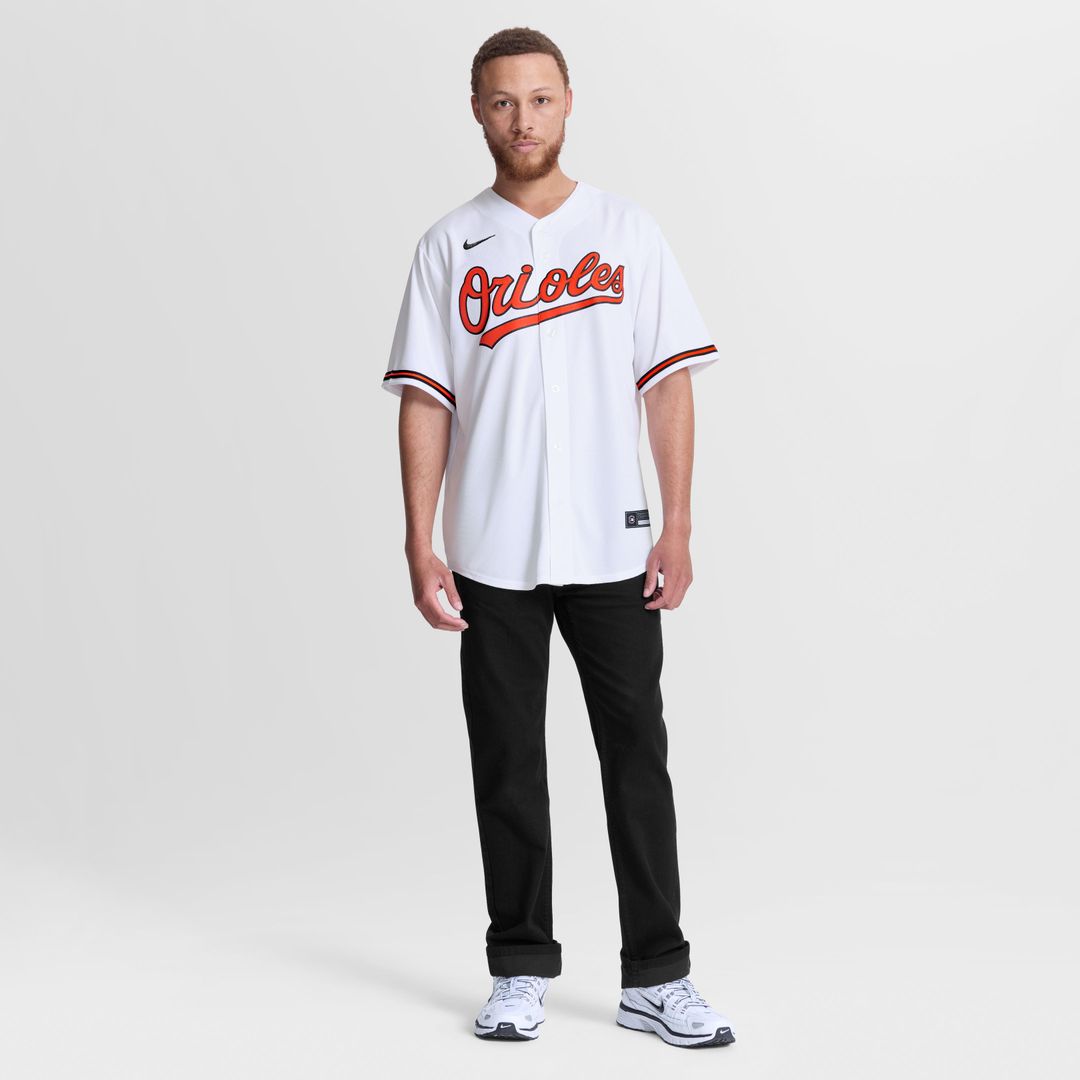 Baltimore Orioles Gunnar Henderson Nike White Home Replica Jersey product image 2, provided for visual reference and product