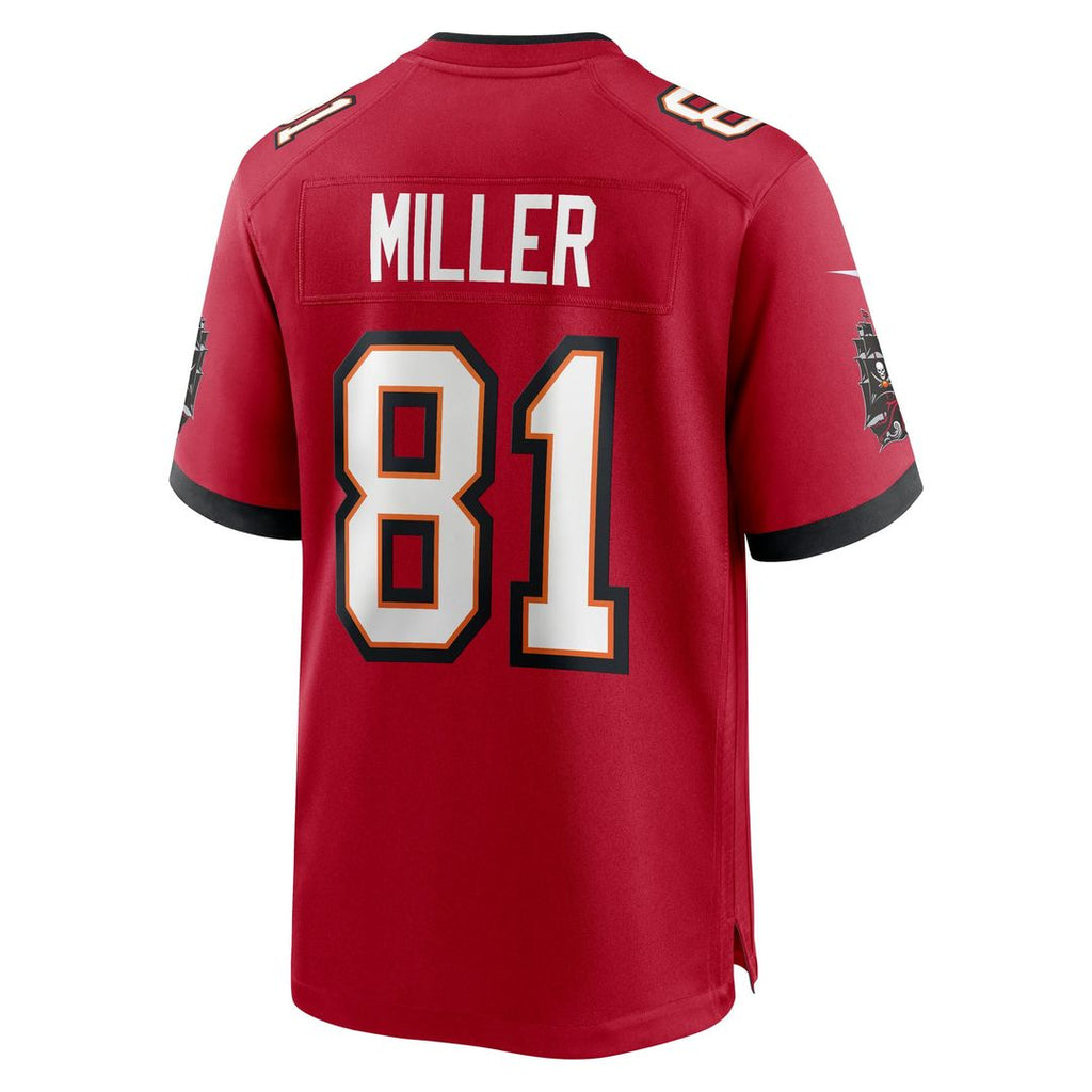 Tampa Bay Buccaneers Ryan Miller Nike Red Team Game Jersey product image 3, provided for visual reference and product detail