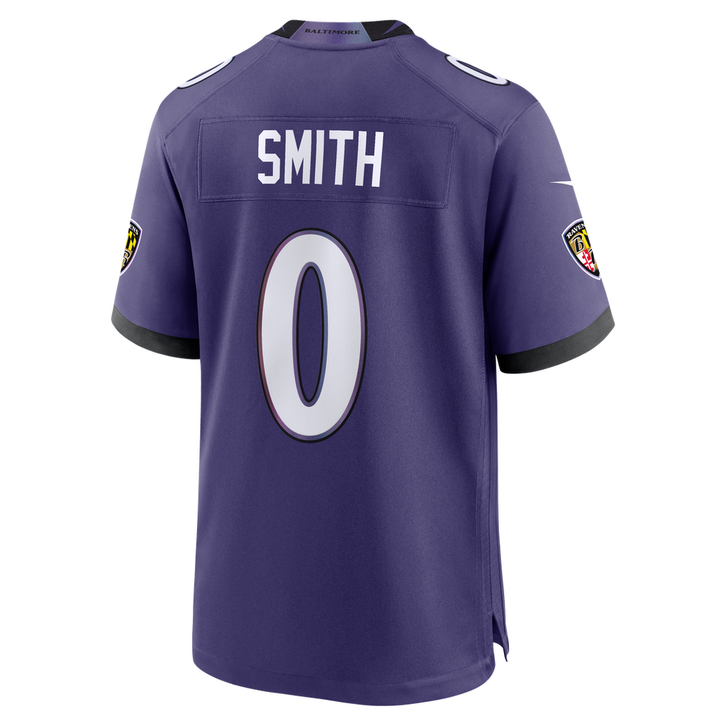 Baltimore Ravens Roquan Smith Nike Purple Team Game Jersey product image 7, provided for visual reference and product detail