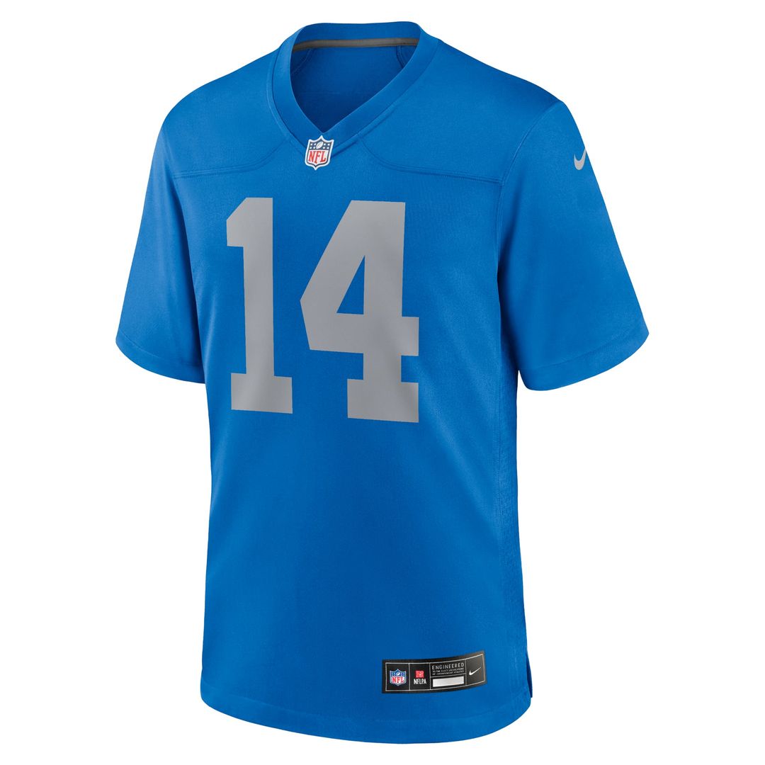 Detroit Lions Amon-Ra St. Brown Nike Blue Alternate Game Jersey product image 2, provided for visual reference and product