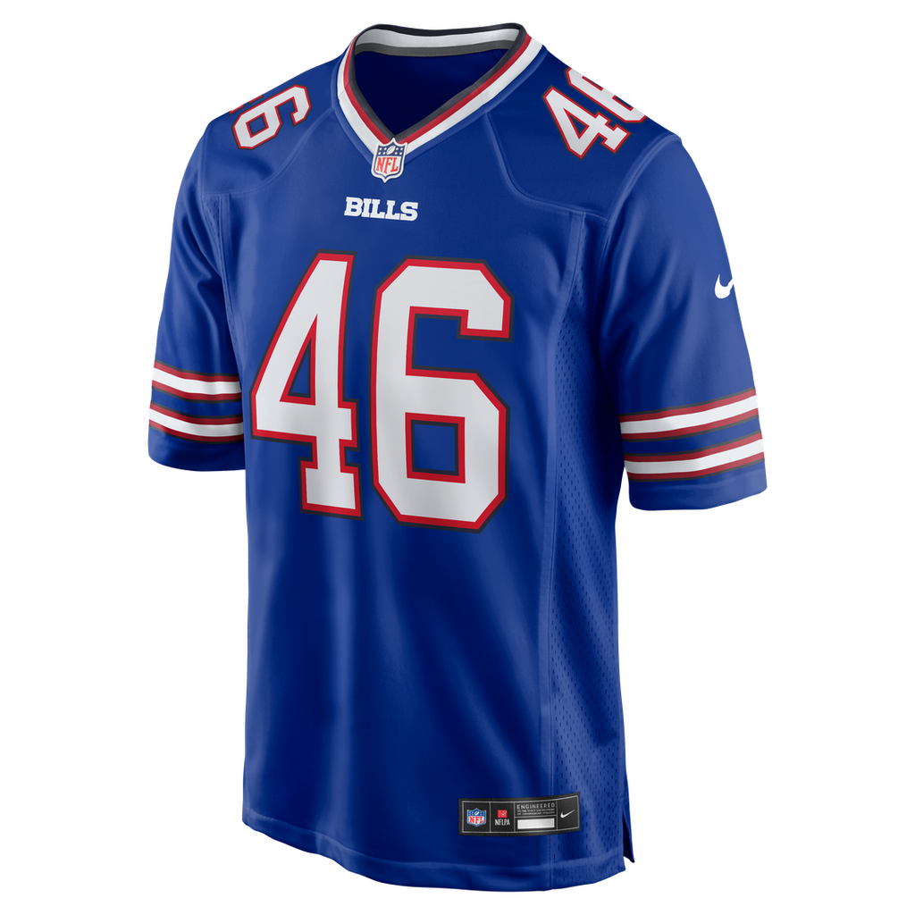Buffalo Bills DJ Miller Jr. Nike Royal Team Game Jersey product image 4, provided for visual reference and product detail