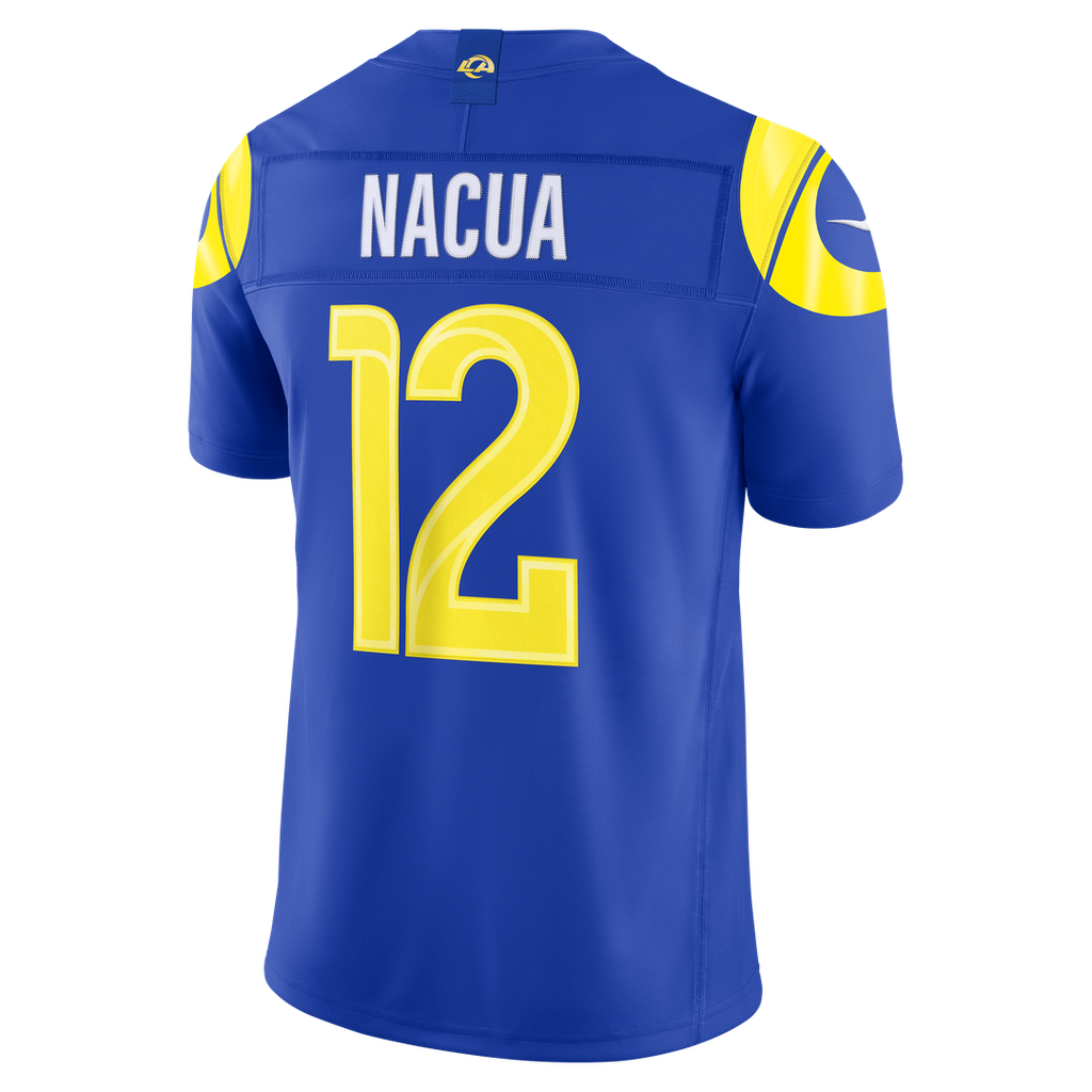 Los Angeles Rams Puka Nacua Nike Royal Team Vapor F.U.S.E. Stitched Limited Jersey product image 3, provided for visual