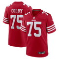 San Francisco 49ers Connor Colby Nike Scarlet Team Game Jersey product image 1, provided for visual reference and product