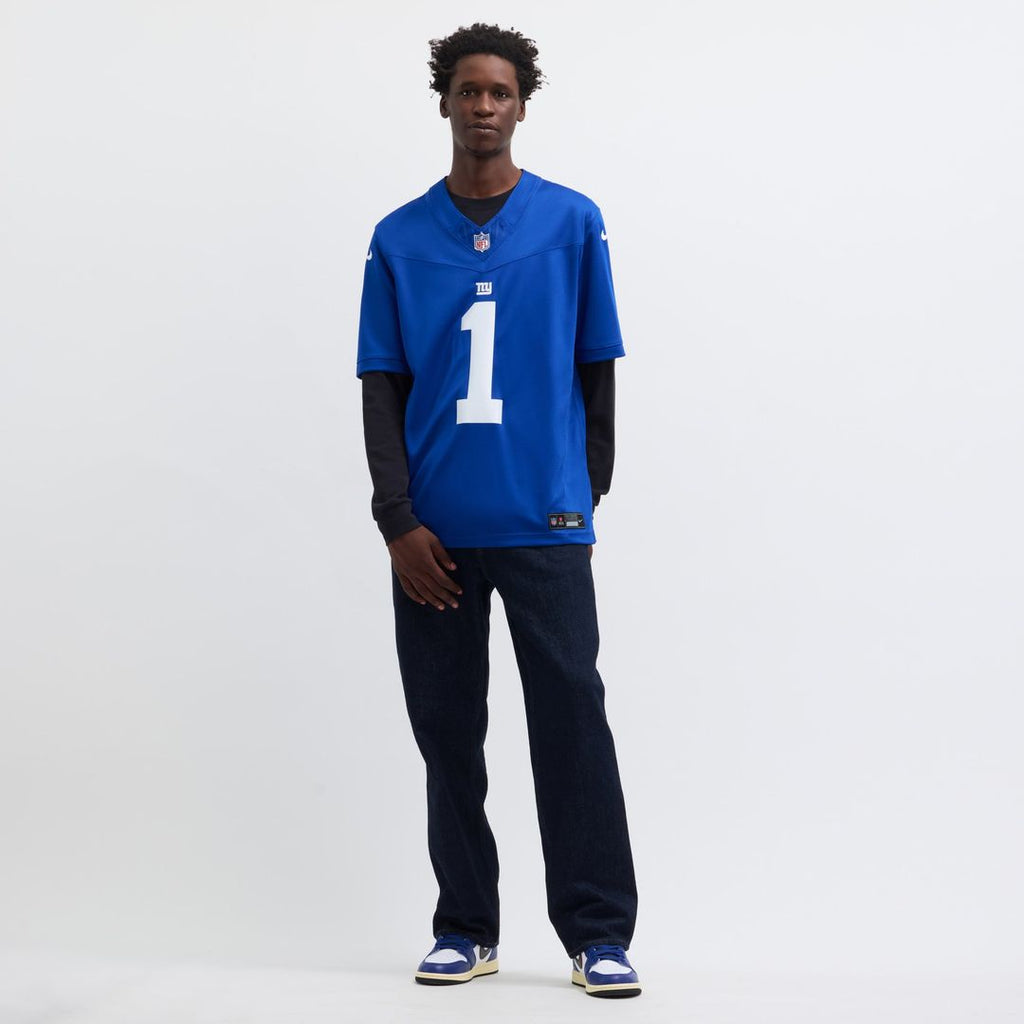 New York Giants Malik Nabers Nike Royal Vapor F.U.S.E. Limited Jersey product image 6, provided for visual reference and