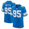 Detroit Lions Mathieu Betts Nike Blue Game Jersey product image 1, provided for visual reference and product detail review