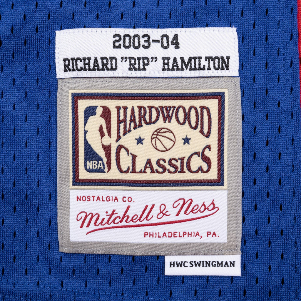 Detroit Pistons Mitchell & Ness Richard Hamilton 2003 Swingman Authentic Jersey - Royal Blue product image 5, provided for