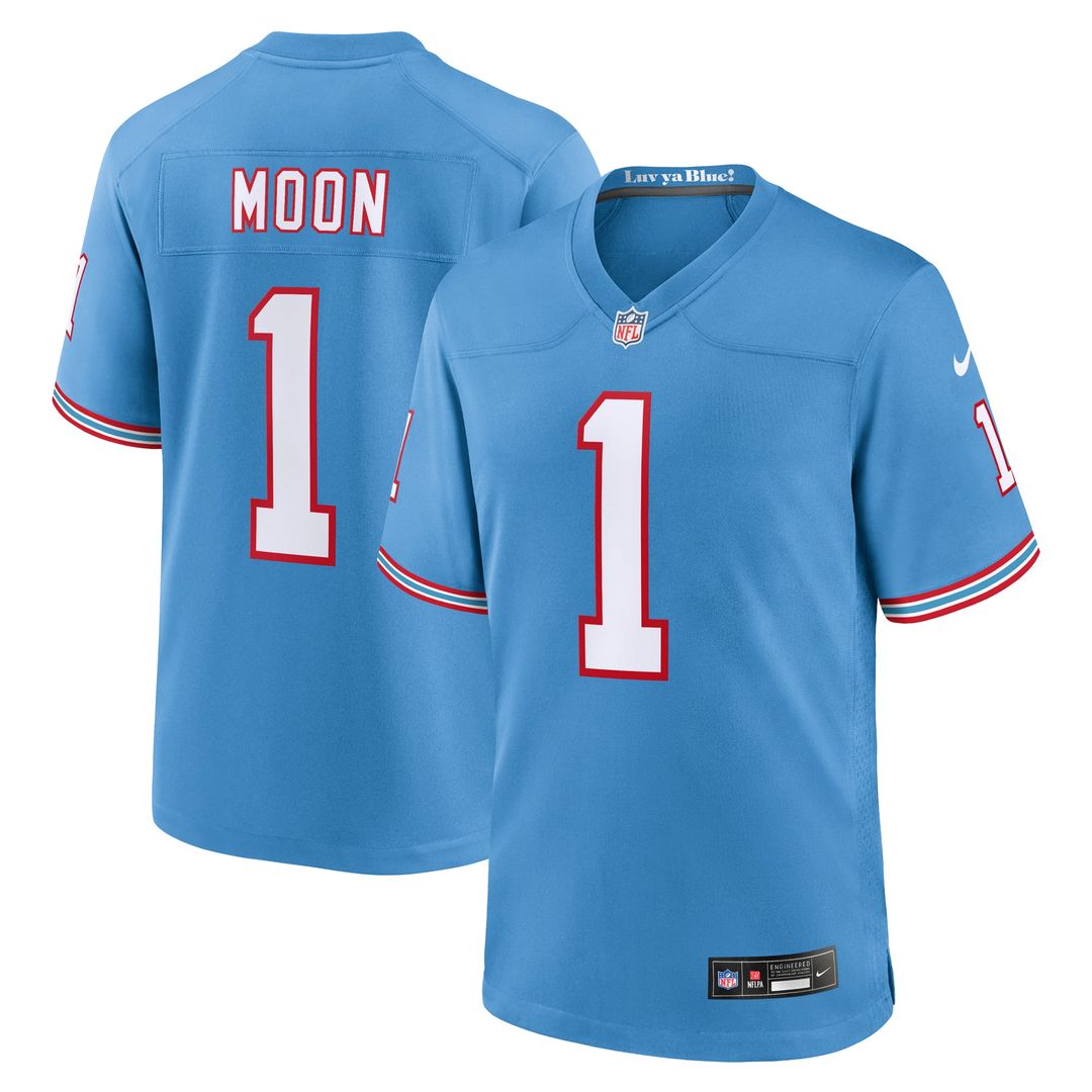 Tennessee Titans Warren Moon Nike Light Blue Retired Player Alternate Game Jersey product image 1, provided for visual
