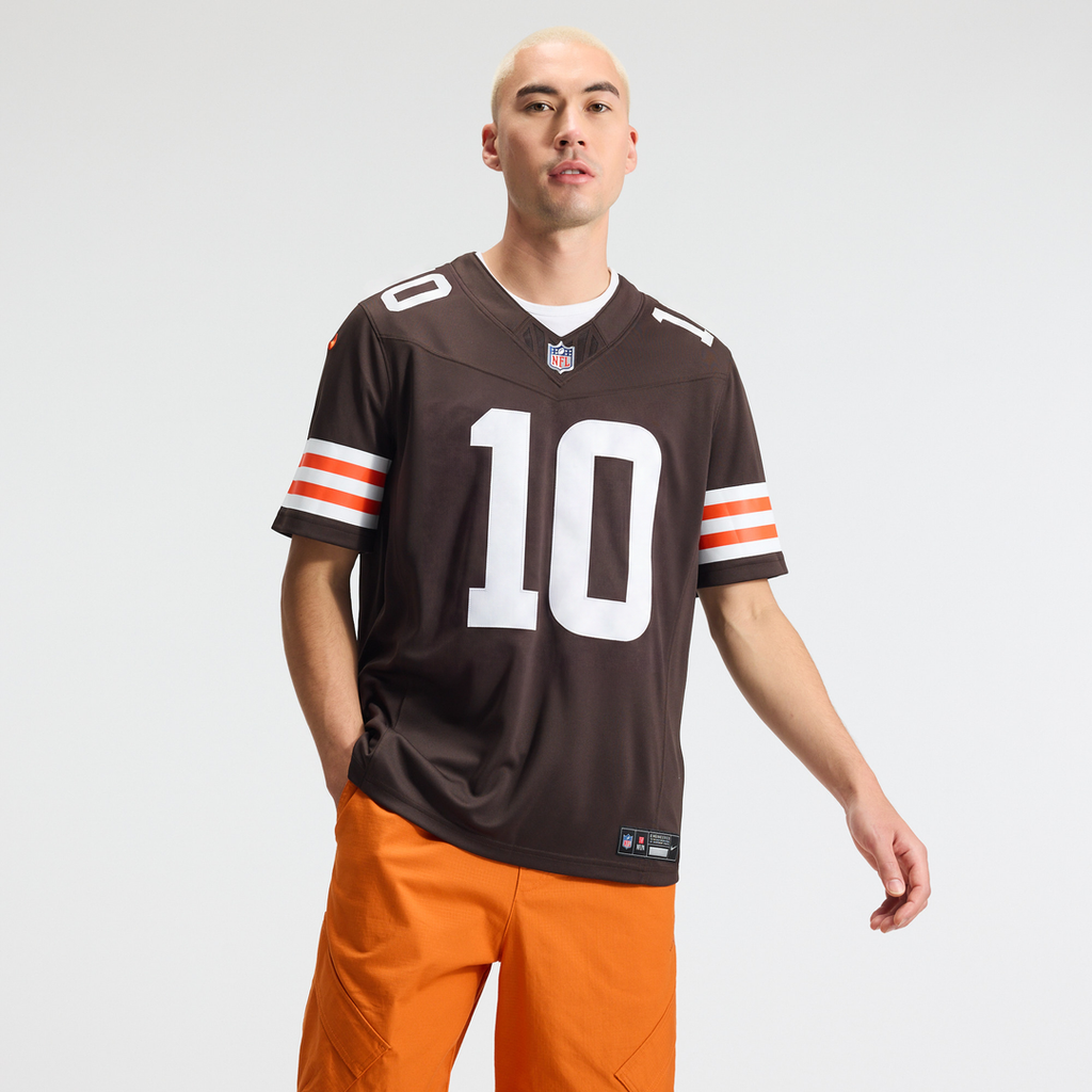 Cleveland Browns Quinshon Judkins Nike Brown Team Vapor F.U.S.E. Stitched Limited Jersey product image 2, provided for