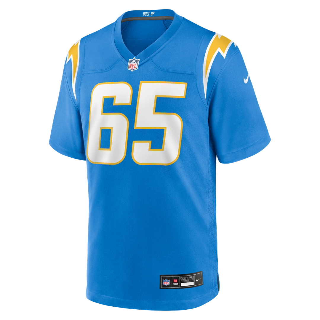 Los Angeles Chargers Logan Taylor Nike Powder Blue Team Game Jersey product image 4, provided for visual reference and