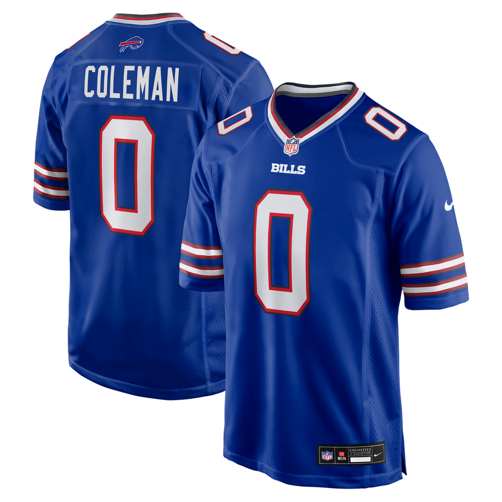 Buffalo Bills Keon Coleman Nike Royal Player Game Jersey product image 1, provided for visual reference and product detail