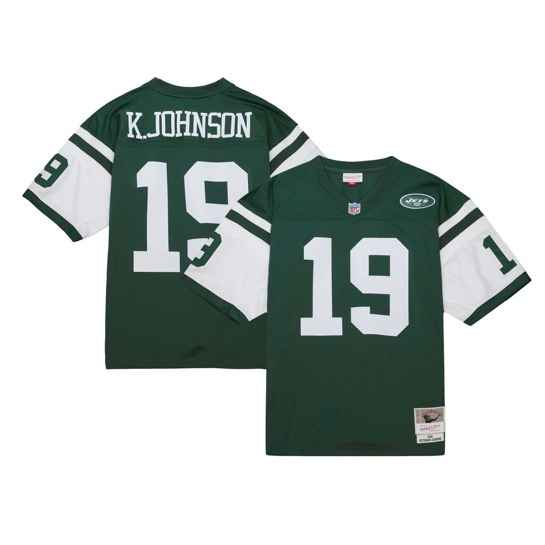 New York Jets Keyshawn Johnson Mitchell & Ness Green Legacy Replica Jersey product image 5, provided for visual reference