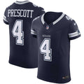 Dallas Cowboys Dak Prescott Nike Navy Team Vapor F.U.S.E. Elite Jersey product image 1, provided for visual reference and