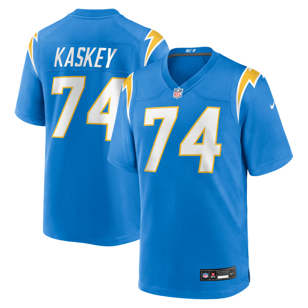 Los Angeles Chargers Matt Kaskey Nike Powder Blue Team Game Jersey product image 1, provided for visual reference and