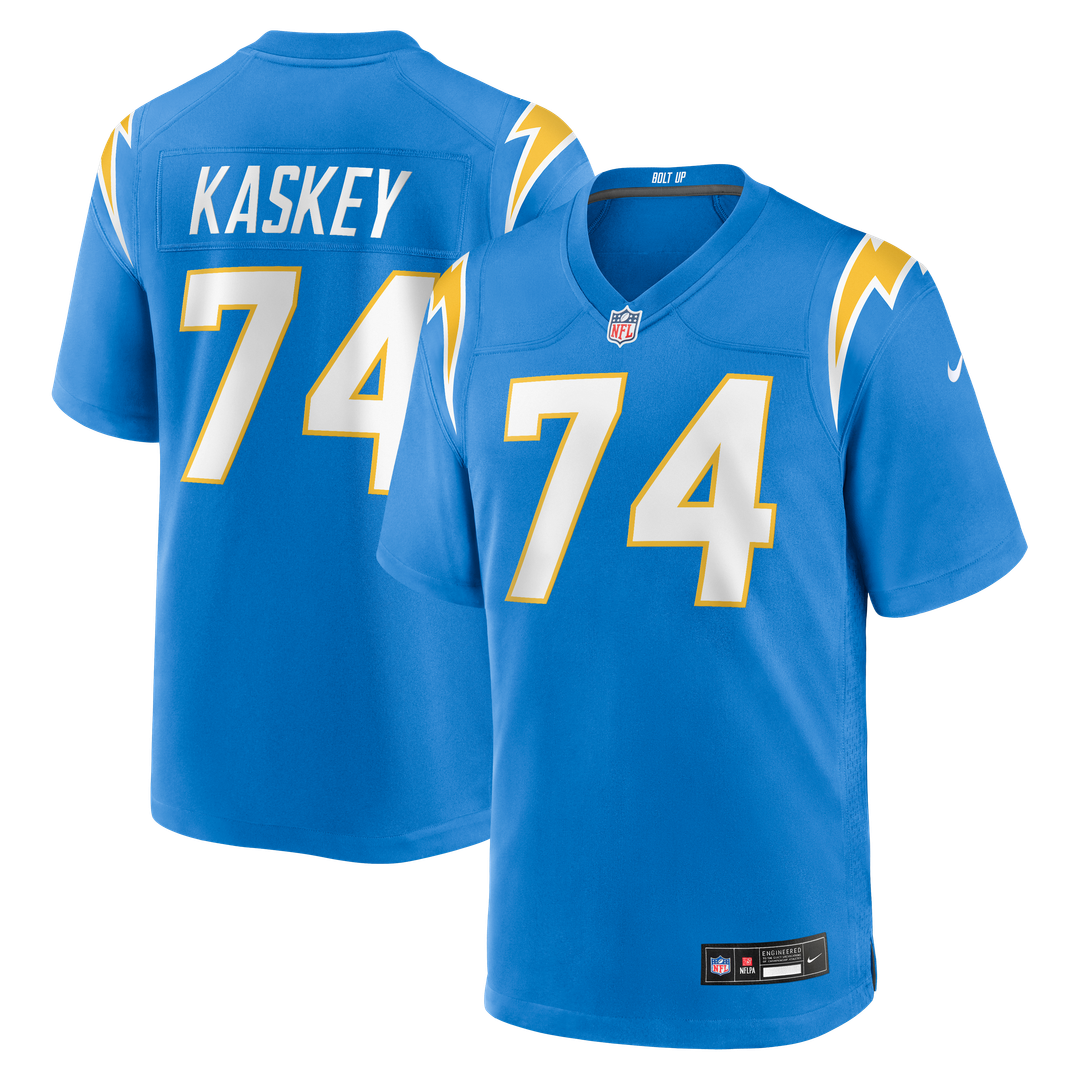 Los Angeles Chargers Matt Kaskey Nike Powder Blue Team Game Jersey product image 1, provided for visual reference and