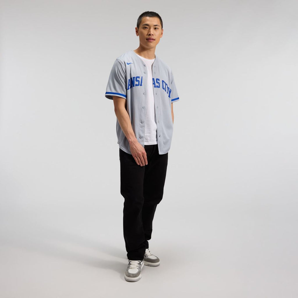 Kansas City Royals Bobby Witt Jr. Nike Gray Road Replica Jersey product image 4, provided for visual reference and product