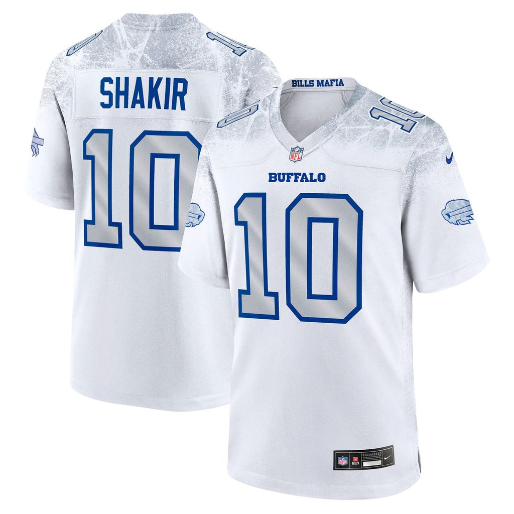 Buffalo Bills Khalil Shakir Nike White Rivalries Collection Game Jersey product image 1, provided for visual reference and