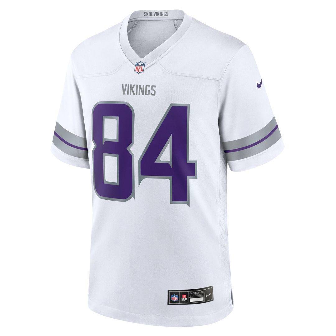 Minnesota Vikings Randy Moss Nike White Alternate Retired Player Game Jersey product image 5, provided for visual reference