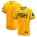 Pittsburgh Pirates Nike Gold City Connect Elite Jersey product image 1, provided for visual reference and product detail