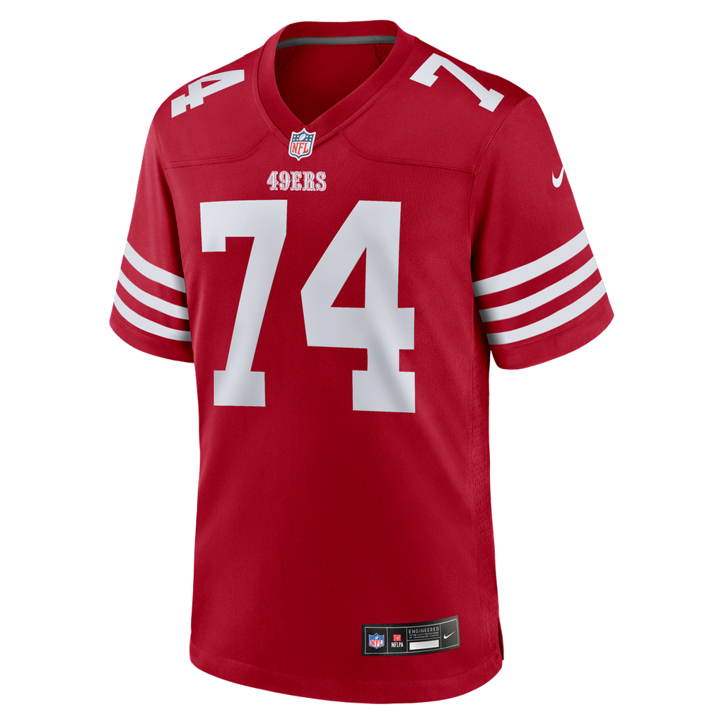 San Francisco 49ers Brett Toth Nike Scarlet Team Game Jersey product image 2, provided for visual reference and product