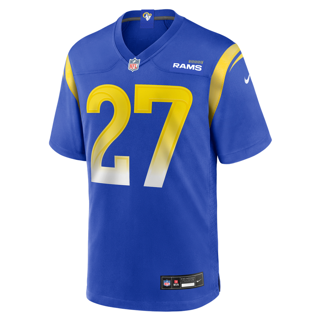 Los Angeles Rams Jarquez Hunter Nike Royal Team Game Jersey product image 2, provided for visual reference and product