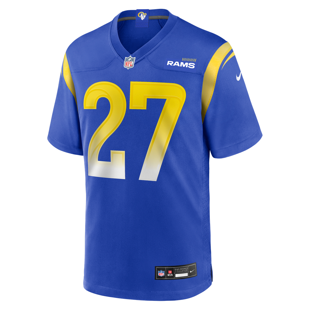 Los Angeles Rams Jarquez Hunter Nike Royal Team Game Jersey product image 2, provided for visual reference and product