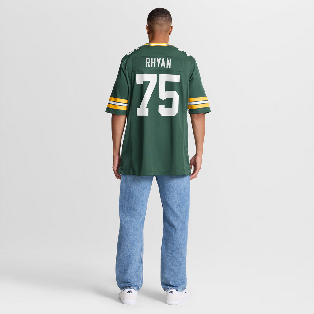 Green Bay Packers Sean Rhyan Nike Green Game Player Jersey product image 8, provided for visual reference and product detail