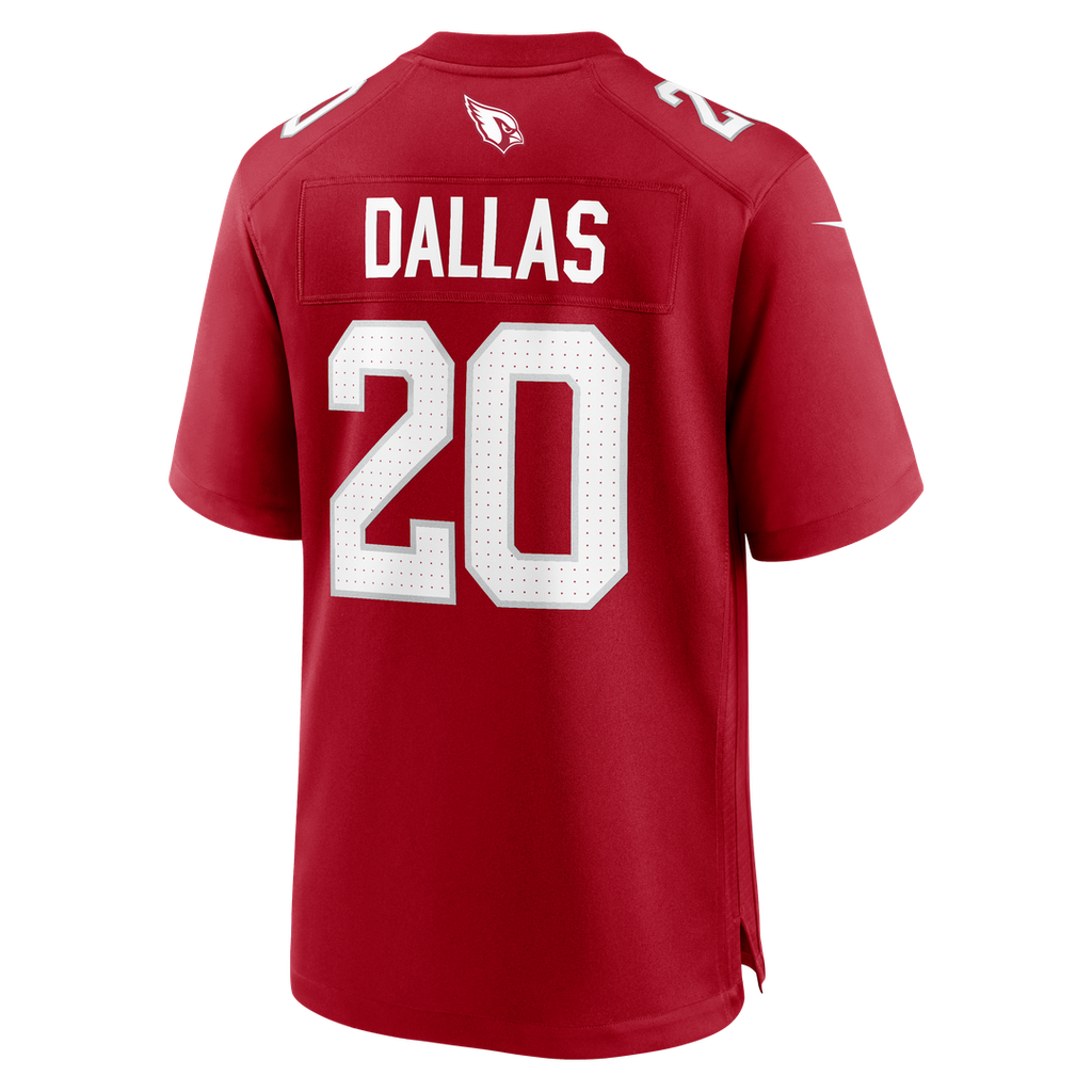 Arizona Cardinals DeeJay Dallas Nike Cardinal Team Game Jersey product image 3, provided for visual reference and product