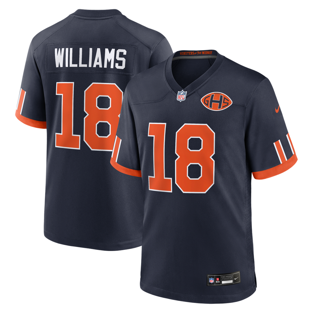 Chicago Bears Caleb Williams Nike Navy 2026 Rivalries Collection Game Jersey product image 1, provided for visual reference
