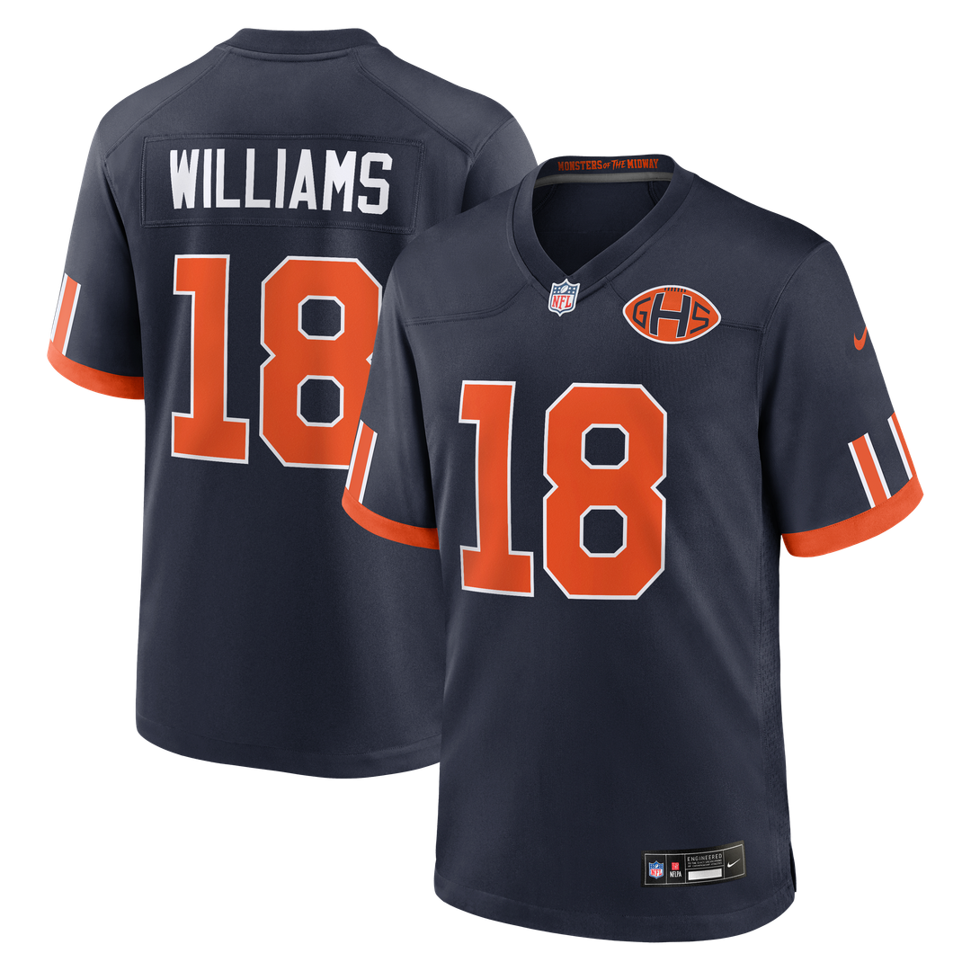 Chicago Bears Caleb Williams Nike Navy 2026 Rivalries Collection Game Jersey product image 1, provided for visual reference