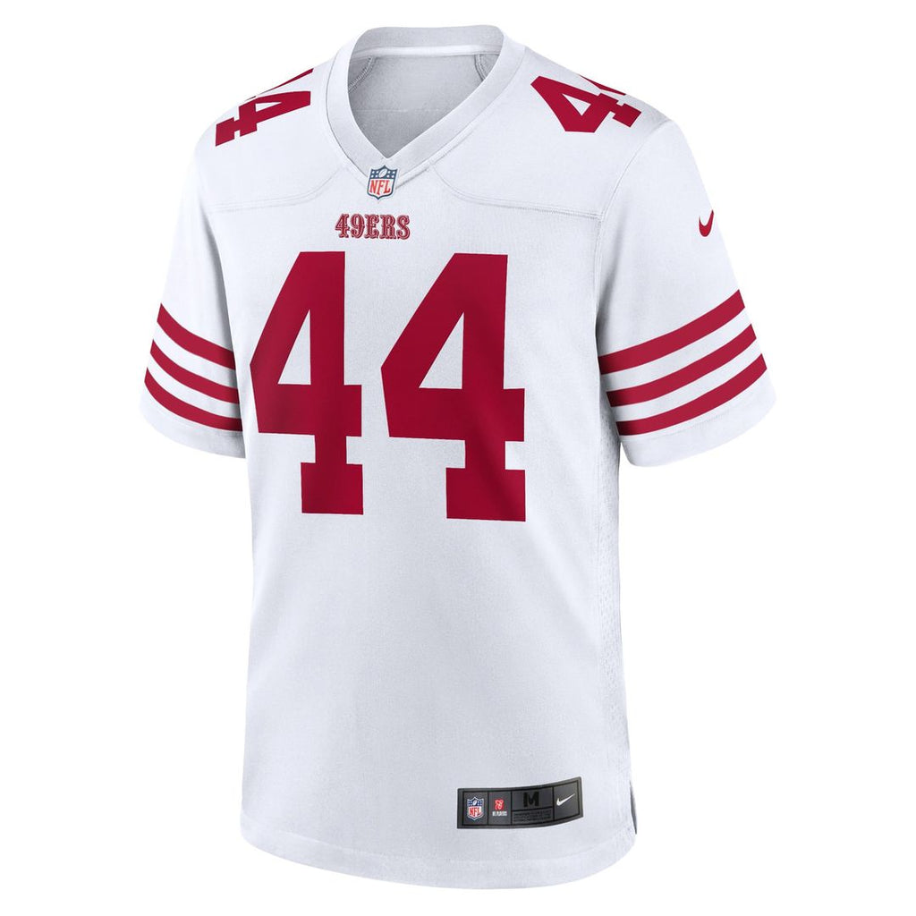 San Francisco 49ers Kyle Juszczyk Nike White Player Game Jersey product image 2, provided for visual reference and product