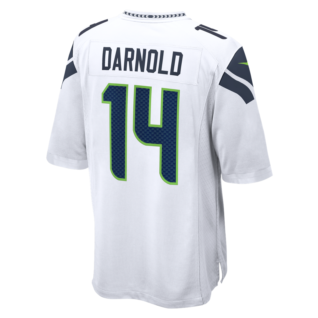Seattle Seahawks Sam Darnold Nike White Game Jersey product image 6, provided for visual reference and product detail review