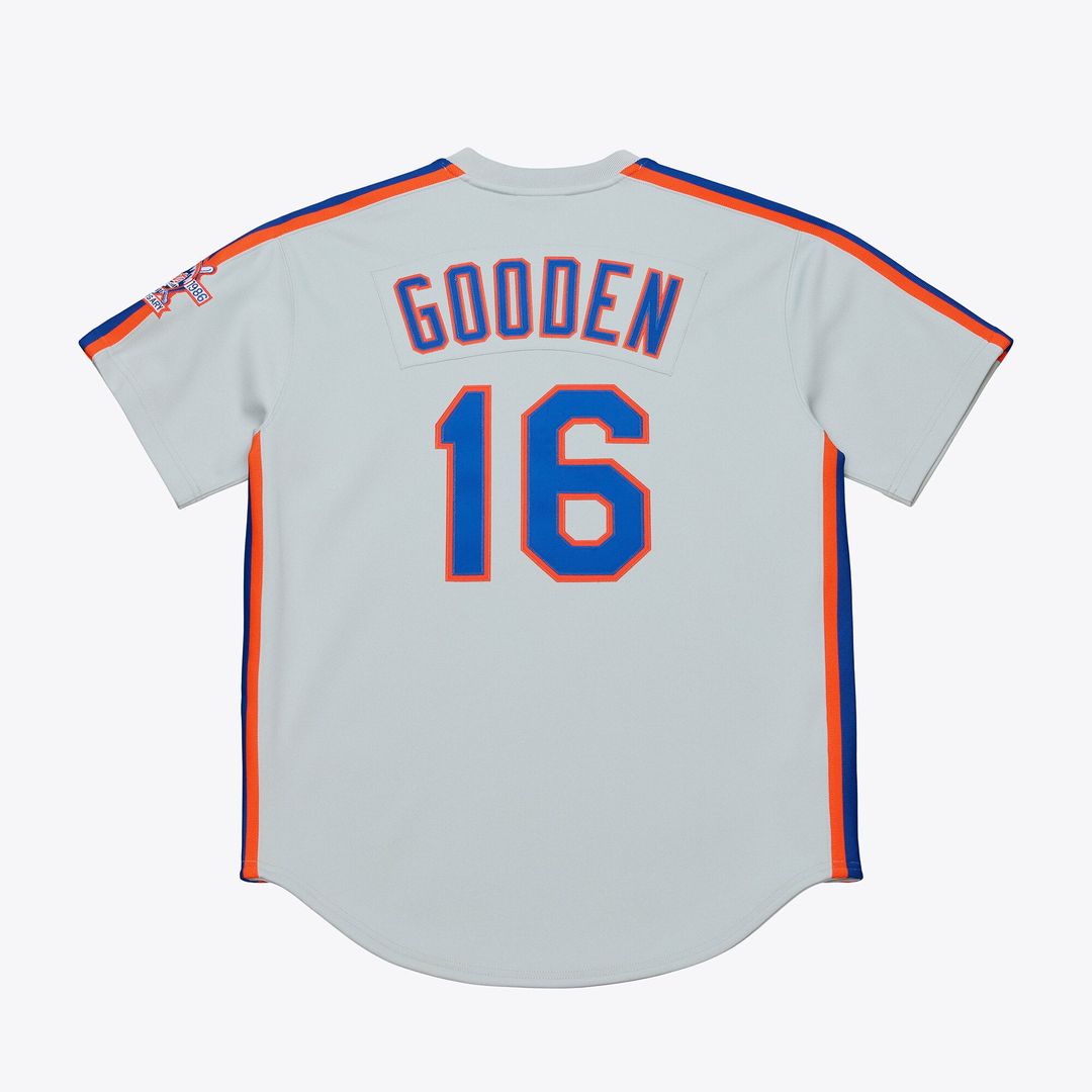 New York Mets Dwight Gooden Mitchell & Ness White 1986 Authentic Jersey product image 2, provided for visual reference and