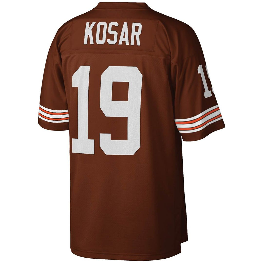 Cleveland Browns Bernie Kosar Mitchell & Ness Brown Legacy Replica Jersey product image 3, provided for visual reference and