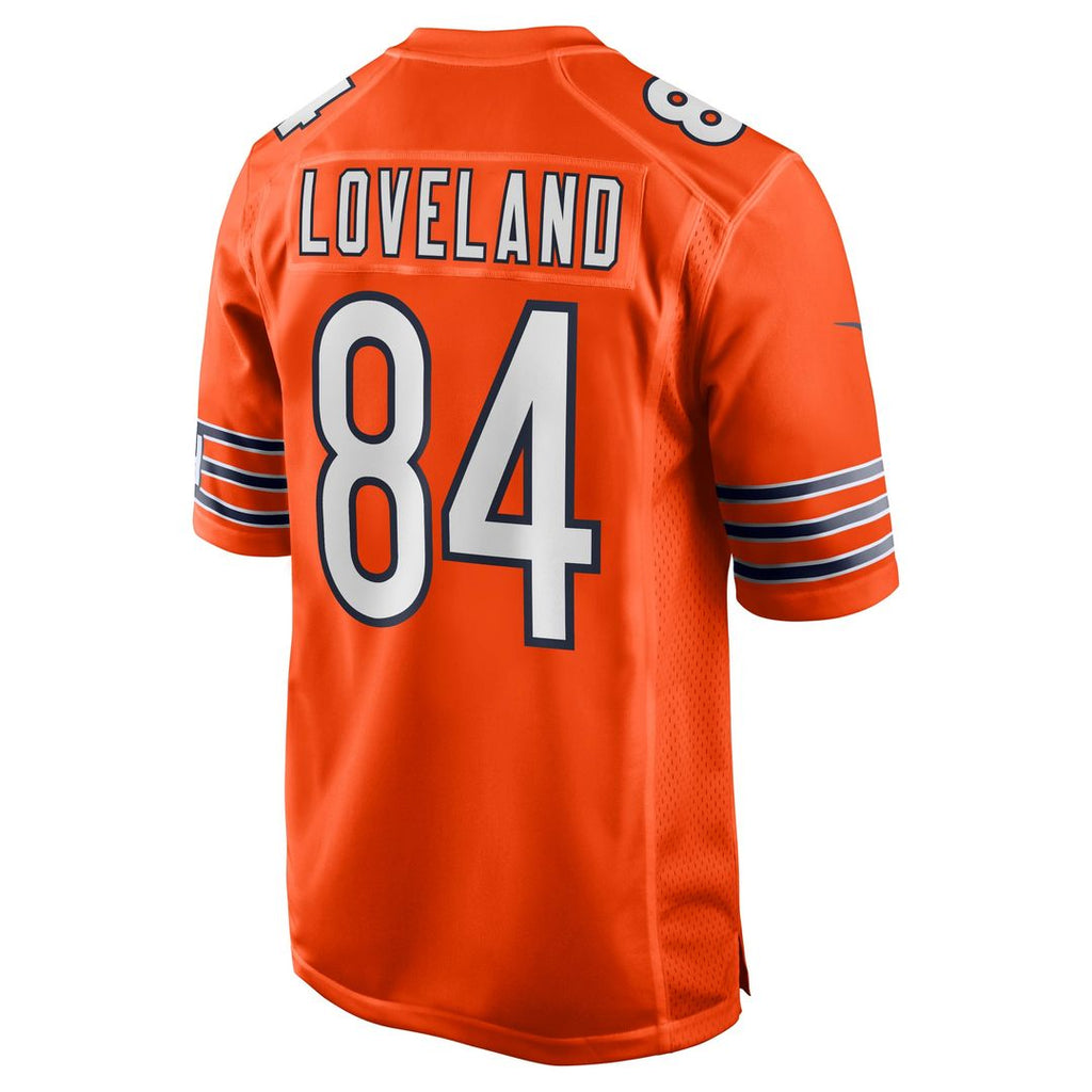 Chicago Bears Colston Loveland Nike Orange Alternate Game Player Jersey product image 6, provided for visual reference and