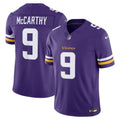 Minnesota Vikings J.J. McCarthy Nike Purple Team Vapor F.U.S.E. Stitched Limited Jersey product image 1, provided for visual