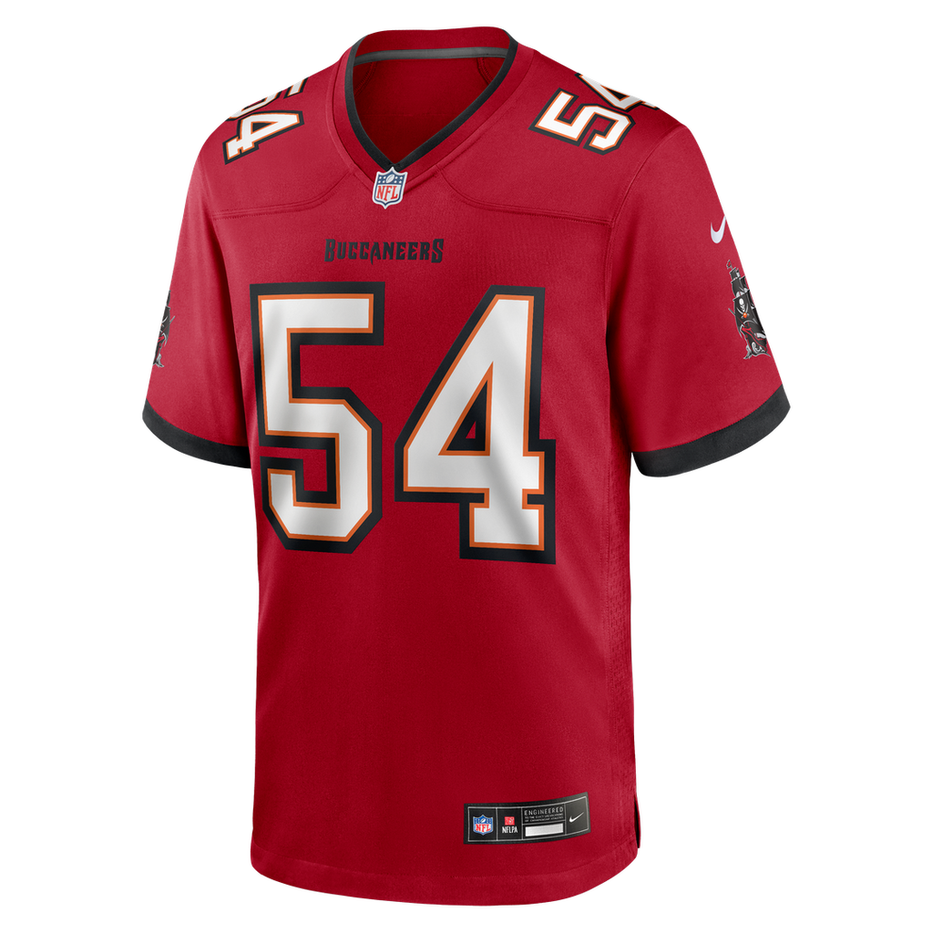 Tampa Bay Buccaneers Lavonte David Nike Red Game Jersey product image 2, provided for visual reference and product detail