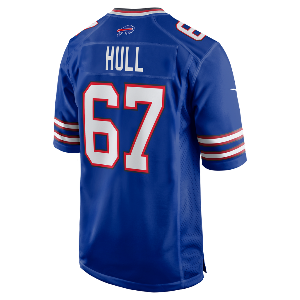 Buffalo Bills Kent Hull Nike Royal Game Retired Player Jersey product image 3, provided for visual reference and product