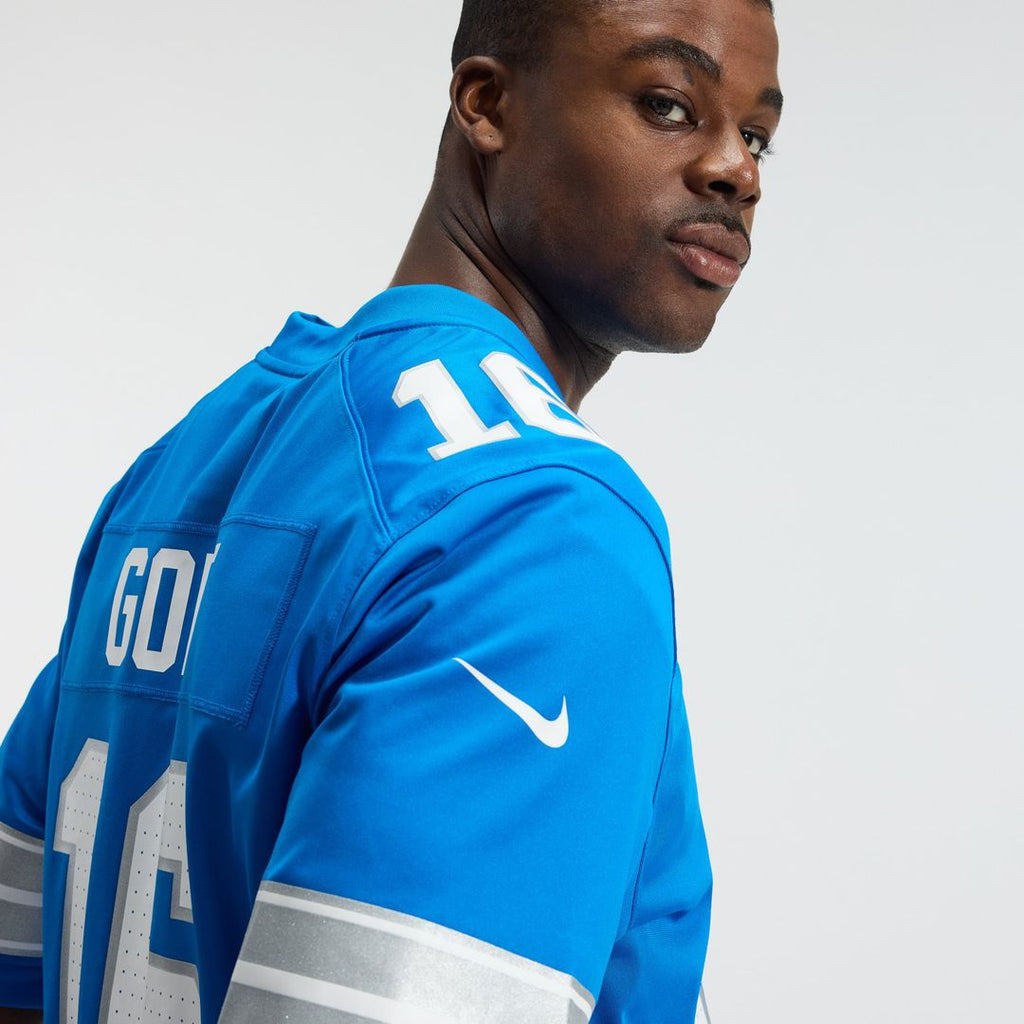 Detroit Lions Jared Goff Nike Blue Game Jersey product image 10, provided for visual reference and product detail review