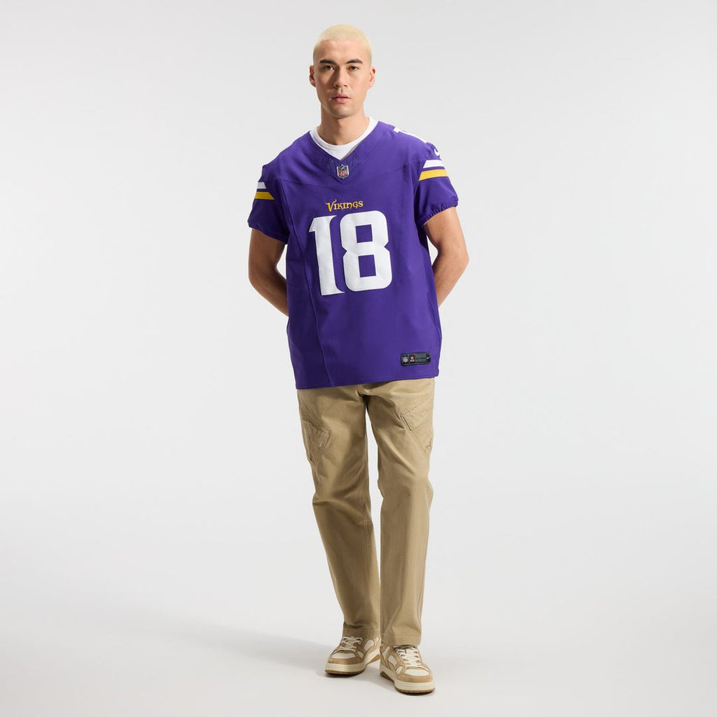 Minnesota Vikings Justin Jefferson Nike Purple Team Vapor F.U.S.E. Elite Jersey product image 4, provided for visual