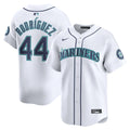Seattle Mariners Julio Rodríguez Nike White Home Limited Player Jersey product image 1, provided for visual reference and